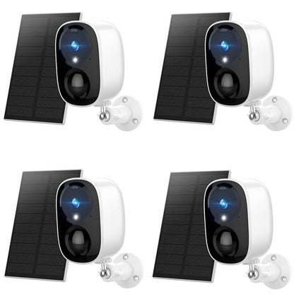 Hawkray Solar CCTV Wireless Camera Indoor Outdoor Wifi HD 2K Resolution Home Security Surveillance Video Night Version Cam Baby 3MP Two Way Audio White/Ir Dual Light Support Monitor