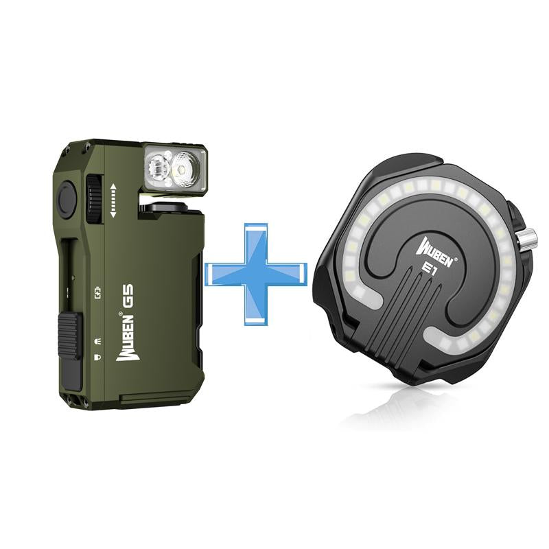 【Debut Product】Wuben G5 Pocket-Sized LED Light - 400LM Brightness, USB-C, Magnetic Clip, Great for Gear Bag, Repairs, Backpacking