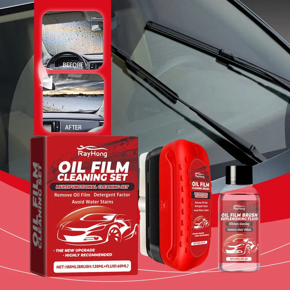 Glass Cleaning Board Universal Glass Cleaning Wipe Board Cleaning Glass Brush for Car Windshield Oil Film Cleaner Glass Coating