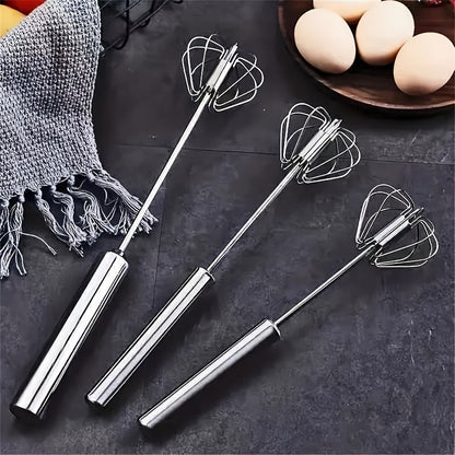 1pc Semi-Auto Stainless Steel Egg Whisk Shop1102870064 Store