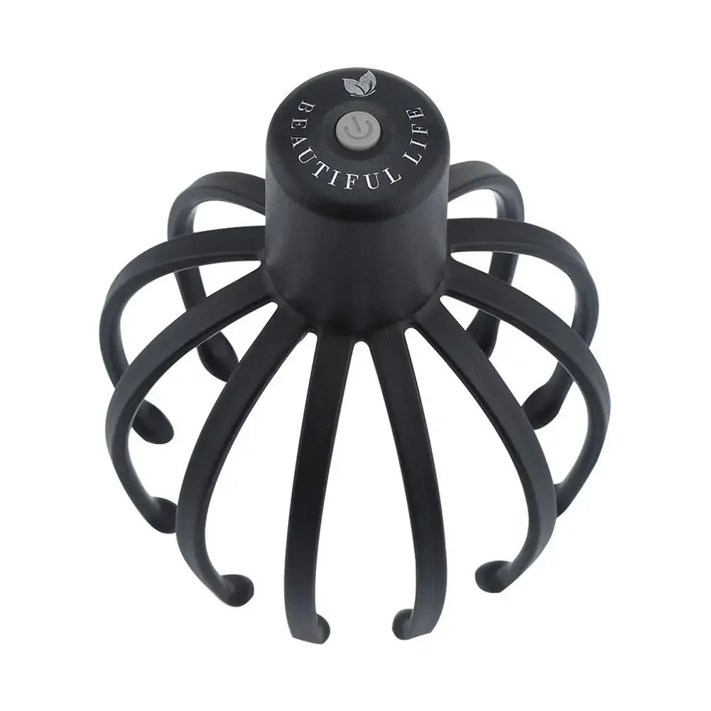 NEW Electric Octopus Claw Scalp Massager Stress Relief Therapeutic Stimulation Head Hands Free Rechargable Relief Hair Scra X6O2