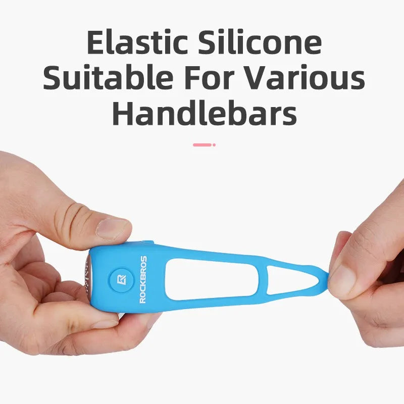 Electric Cycling Bell 110 Db Horn Rainproof MTB Bicycle Handlebar Silica Gel Shell Ring Bike Bell Bicycle Accessories