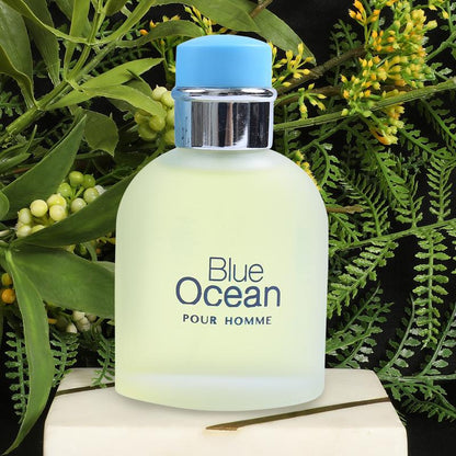 Blue Ocean Pour Homme Eau De Toilette Natural Spray Cologne for Men - 100Ml/3.4Fl.Oz.