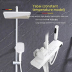 View details for Copper Button Constant Temperature Shower Set Digital Display Large Shower Set Gray Suit