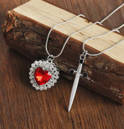 View details for Heart-shaped Pendant Diamond-embedded Love Necklace