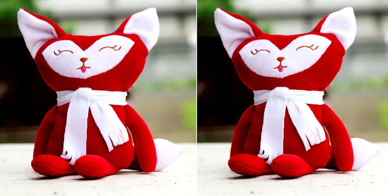 Zorro Bebé de Peluche para niños, Paquete de 2