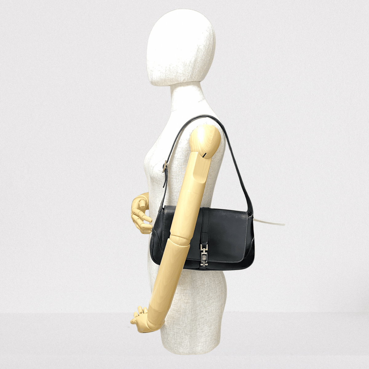 Jackie Mini Black Leather Shoulder Bag South Bay Evans General Store