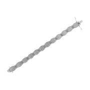 View details for .925 Sterling Silver 3.0 Cttw Prong Set Diamond Art Deco Style Tennis Bracelet (I-J Color, I2-I3 Clarity) - 7.25"