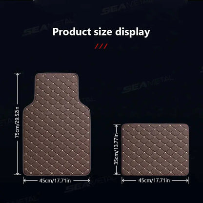 View details for Beige Stitching Custom car Floor mat 