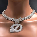 Collar con nombre Mariposa Brillante