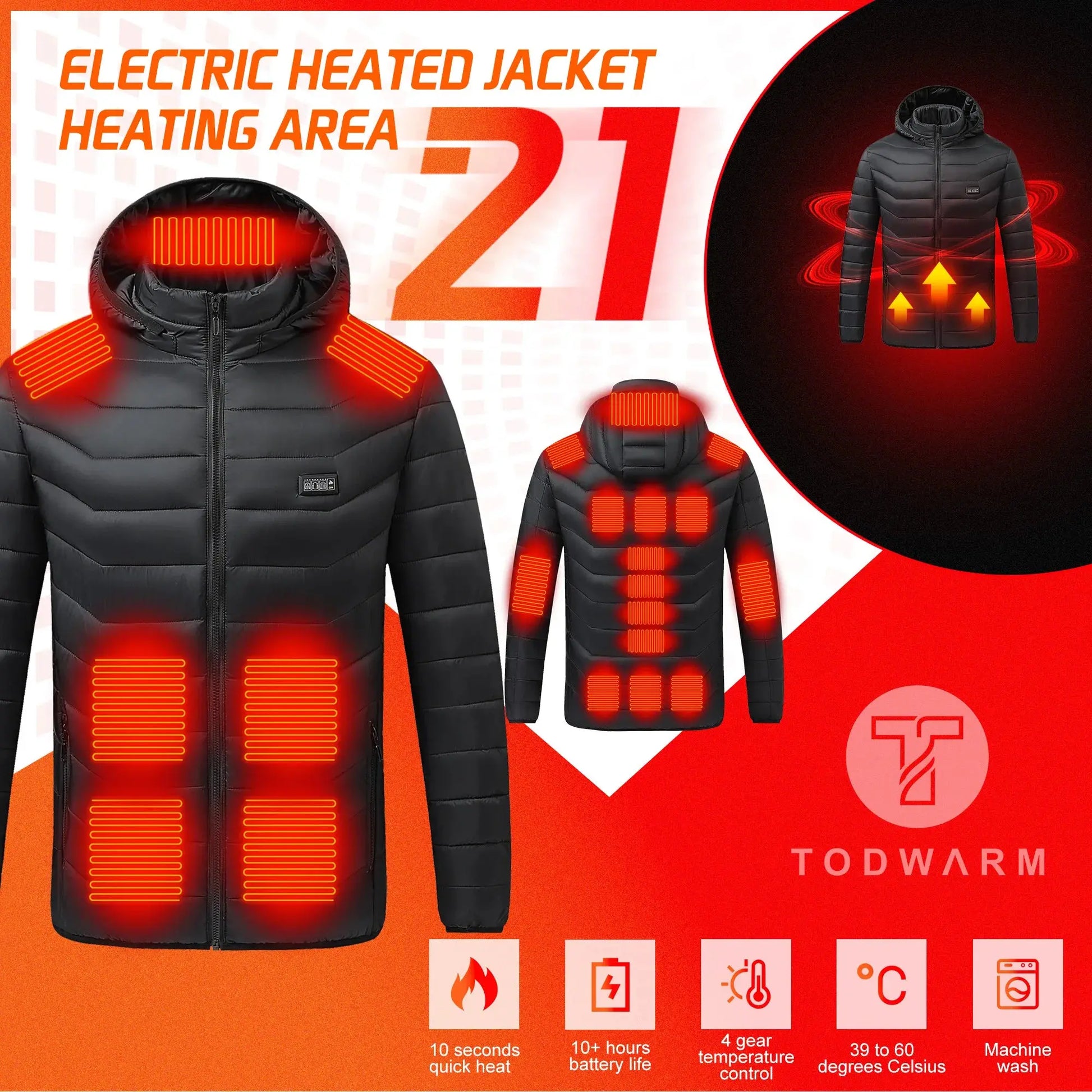 View details for HeatWave USB Electric Heated Jacket HeatWave USB Electric Heated Jacket