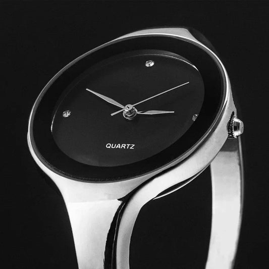 Sleek Bangle Bracelet : Elegant Simple Design Bracelet Watch for Women TIMARCO Factory store
