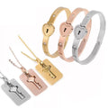 View details for Cupid Love Bracelets & Key Necklace Set