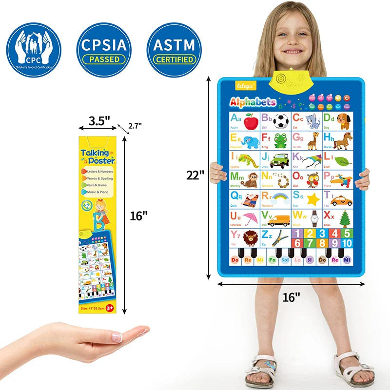 Interactive ABC Learning Poster Stone's Store
