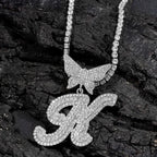 Shimmering Butterfly Name Necklace