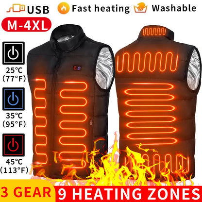 Super Warming Heated Vest AYRBAO Clothing Store