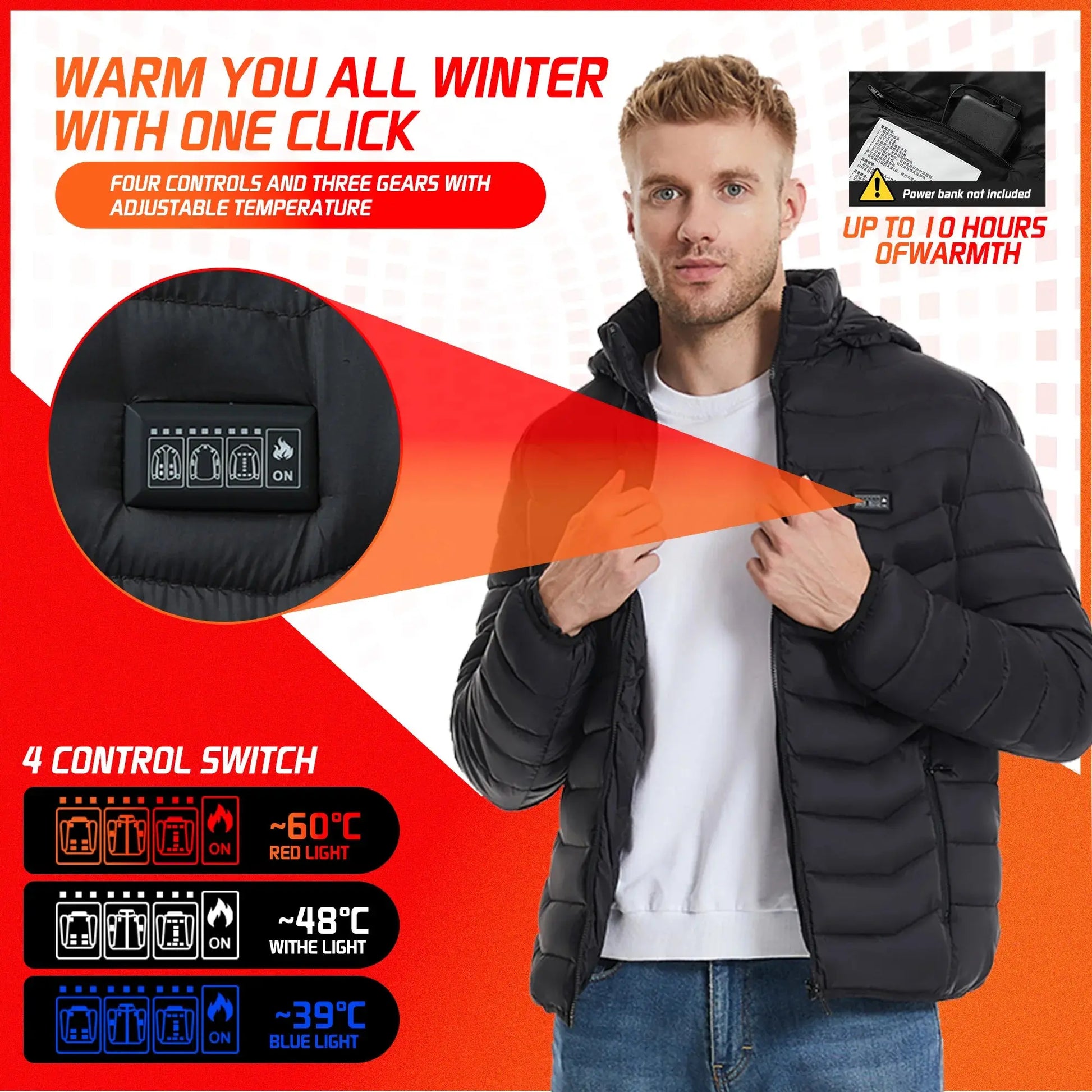 View details for HeatWave USB Electric Heated Jacket HeatWave USB Electric Heated Jacket