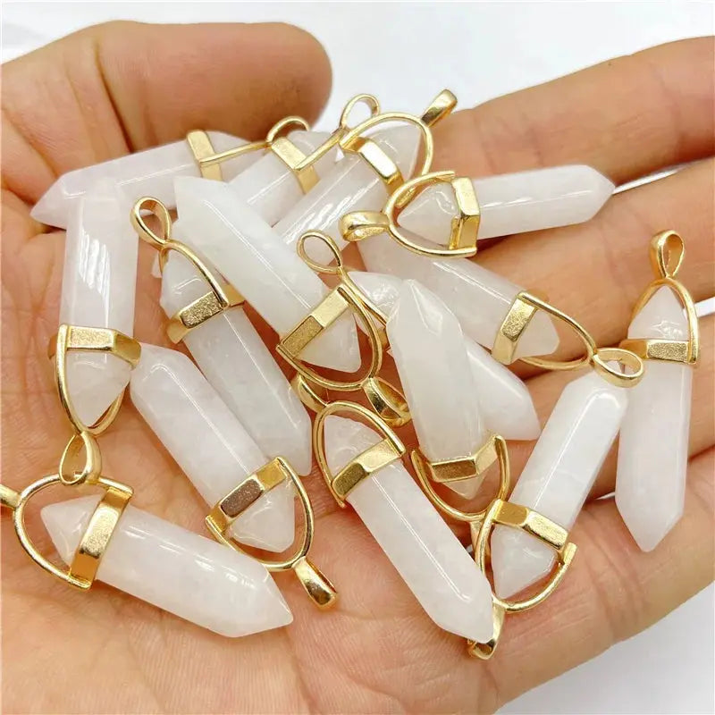 Colgante de armonía de cristal rosa