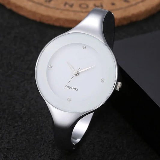 Sleek Bangle Bracelet : Elegant Simple Design Bracelet Watch for Women TIMARCO Factory store