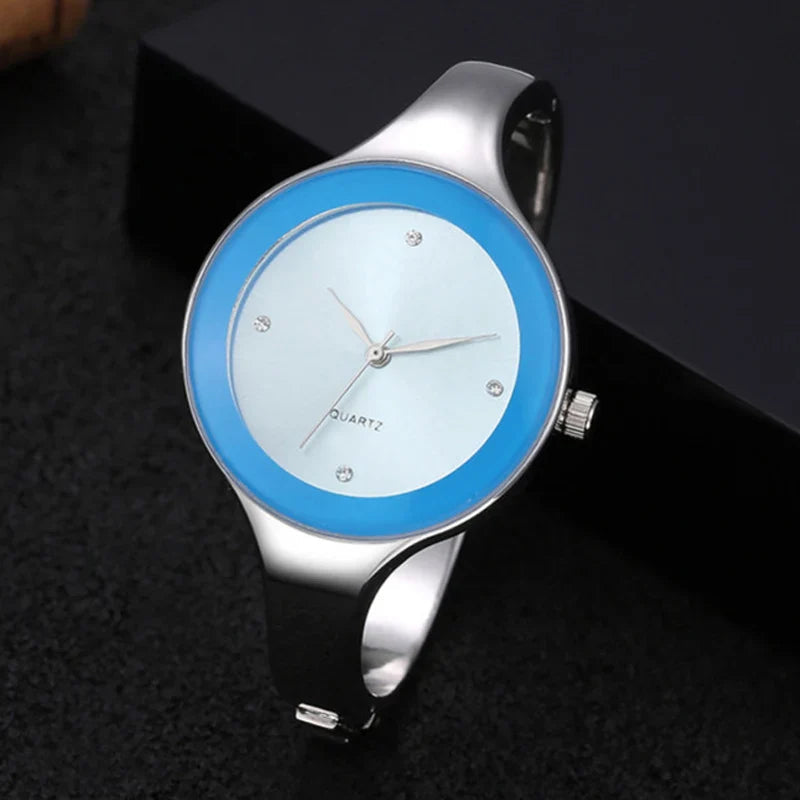 Sleek Bangle Bracelet : Elegant Simple Design Bracelet Watch for Women TIMARCO Factory store