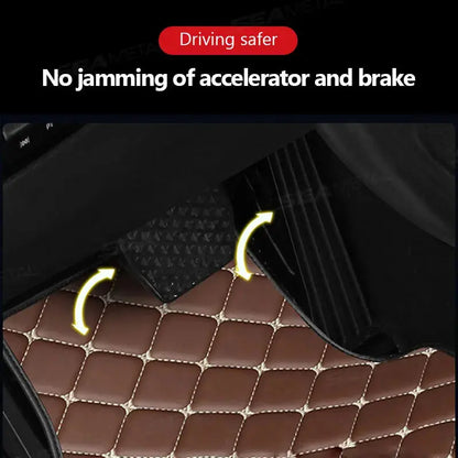 View details for Beige Stitching Custom car Floor mat 