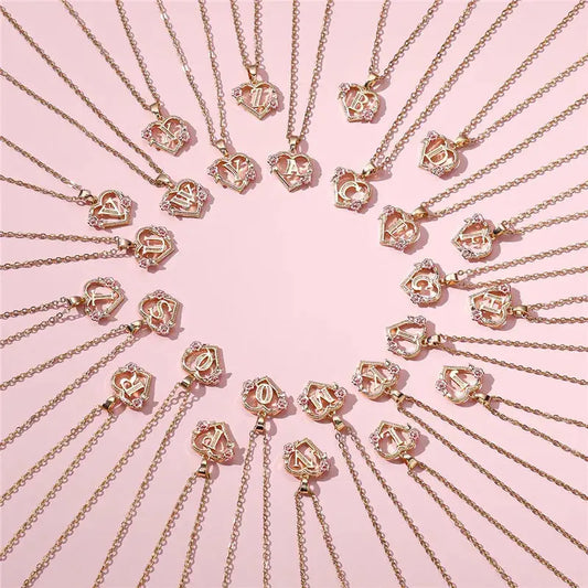 View details for Golden Letter Flower Necklace Golden Letter Flower Necklace