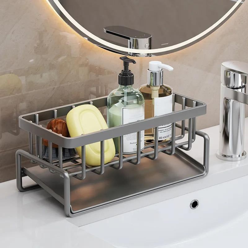 All-in-One Kitchen Sink Organizer for Cleaning Essentials
