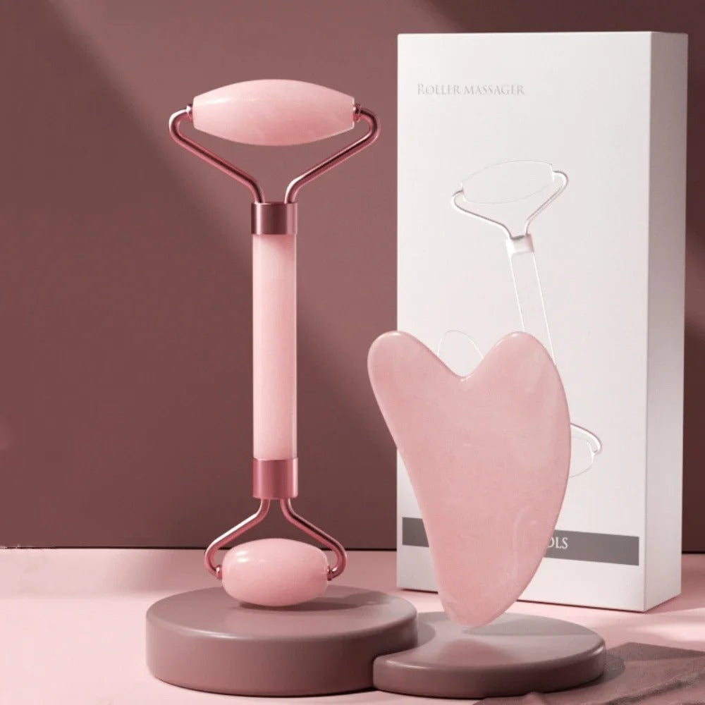 Face Roller & Gua Sha Tool For Skincare
