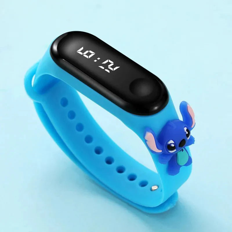 Marvel Spider-Man Children's Cartoon Fashion Watches Stitch Iron Man Electronic Digital LED Display Waterproof Holiday Gift Kids Shop1104298432 Store