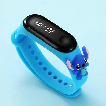 Marvel Spider-Man Children's Cartoon Fashion Watches Stitch Iron Man Electronic Digital LED Display Waterproof Holiday Gift Kids Shop1104298432 Store