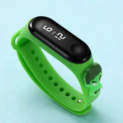 Marvel Spider-Man Children's Cartoon Fashion Watches Stitch Iron Man Electronic Digital LED Display Waterproof Holiday Gift Kids Shop1104298432 Store