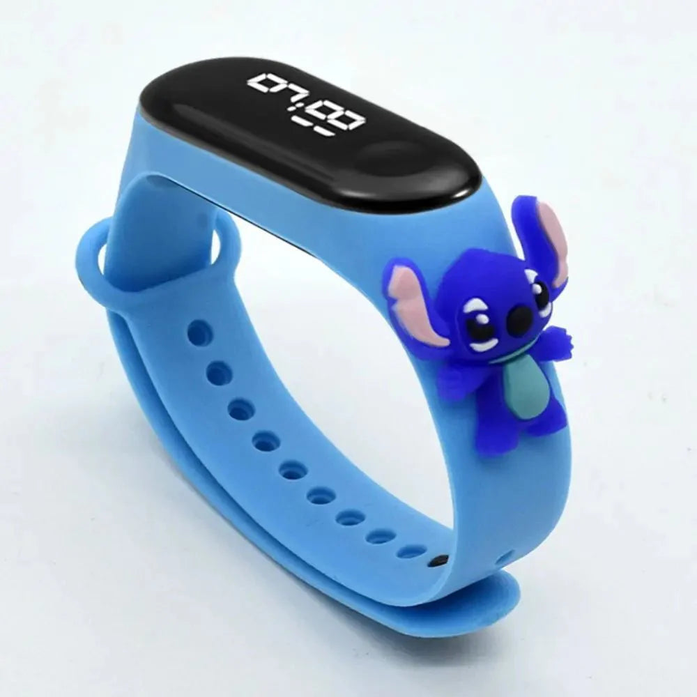 Marvel Spider-Man Children's Cartoon Fashion Watches Stitch Iron Man Electronic Digital LED Display Waterproof Holiday Gift Kids Shop1104298432 Store
