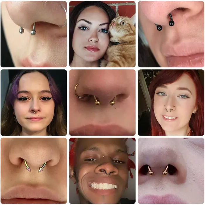 Magnet Nose Ring 5 Pack Stone's Store