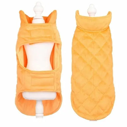 Dogs Winter Warm Vest Yellow Pandora