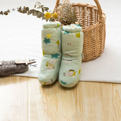 Arrival Baby Animals Cartoon Pattern Toddler Cotton Shoes Chocolate Lily