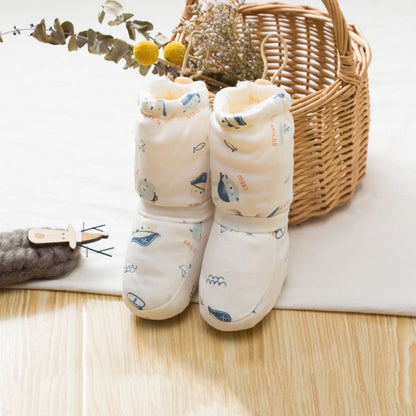 Arrival Baby Animals Cartoon Pattern Toddler Cotton Shoes Chocolate Lily