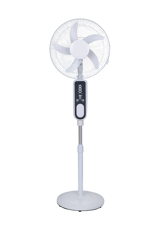 16" Rechargeable Fan with LED Light & Remote Control Remote control of the world