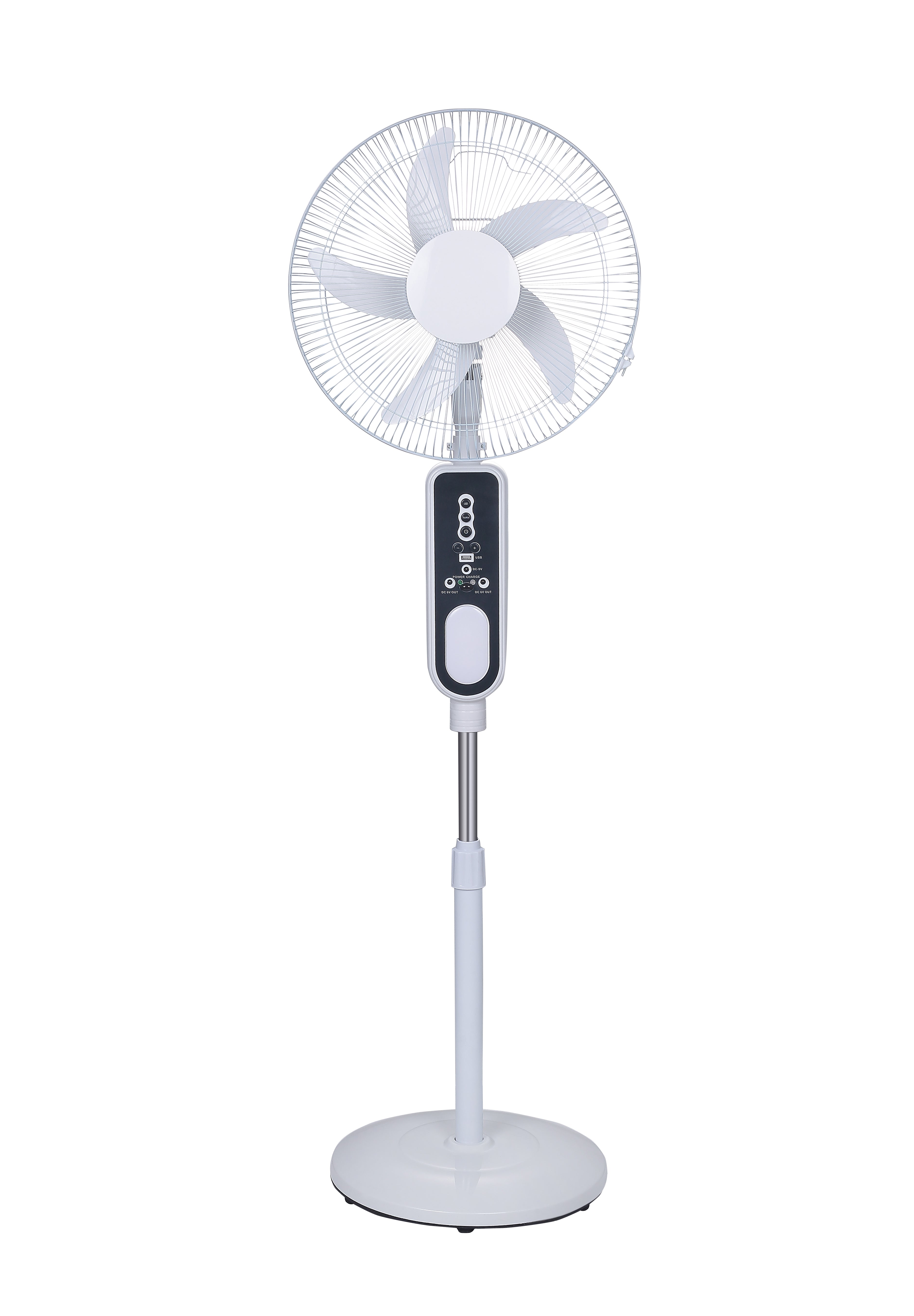 16" Rechargeable Fan with LED Light & Remote Control Remote control of the world