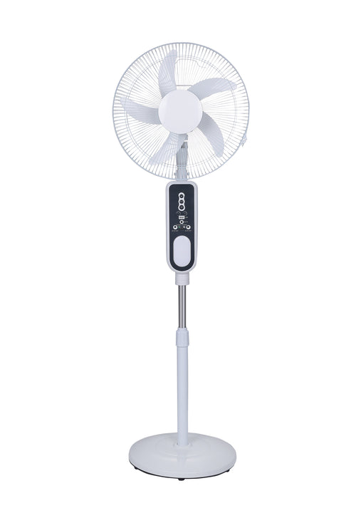 16" Rechargeable Fan with LED Light & Remote Control Remote control of the world