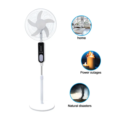 Rechargeable Fan with LED Light & Remote Control. 16" MA Elect Accessories Store