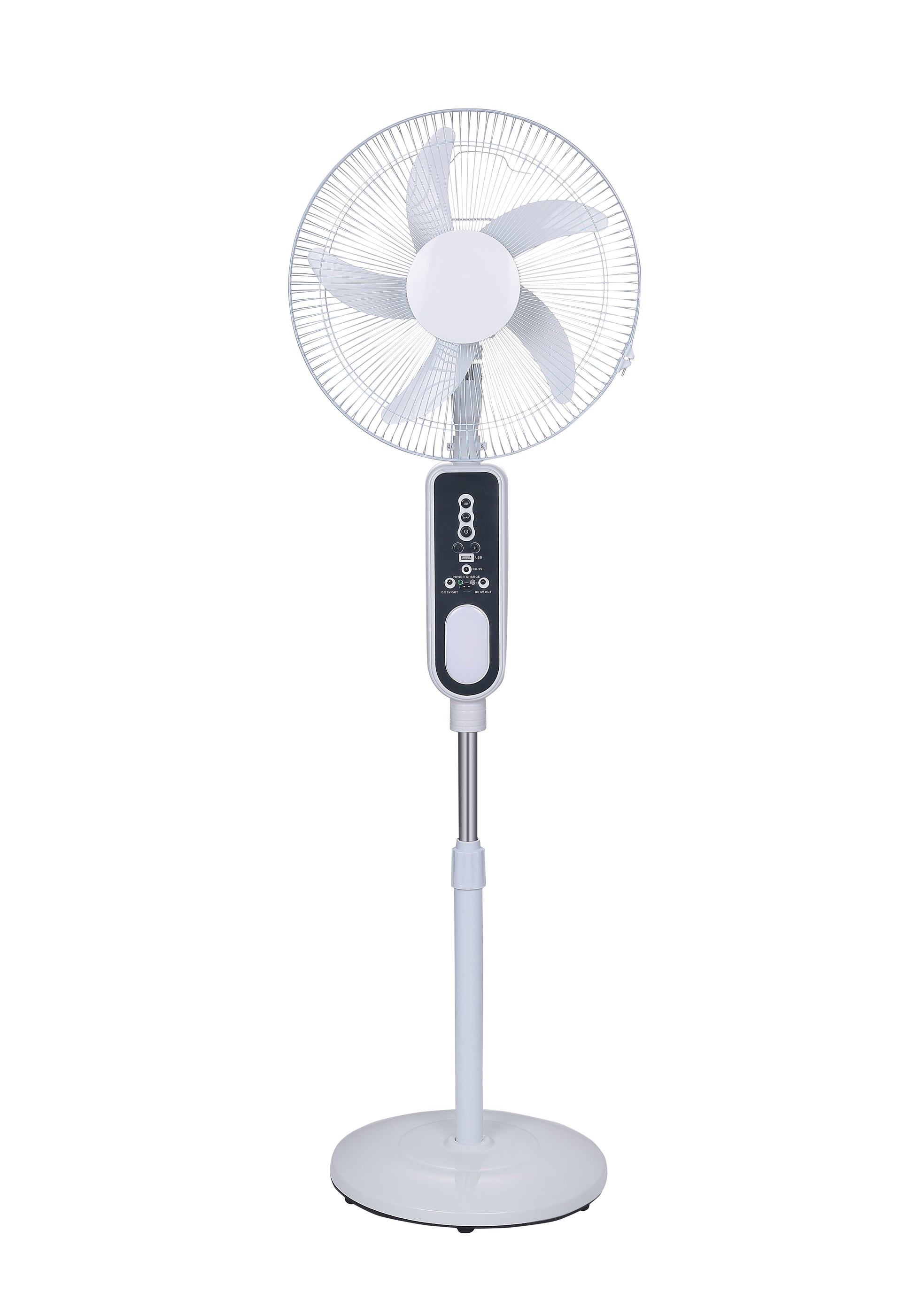 Rechargeable Fan with LED Light & Remote Control. 16" MA Elect Accessories Store