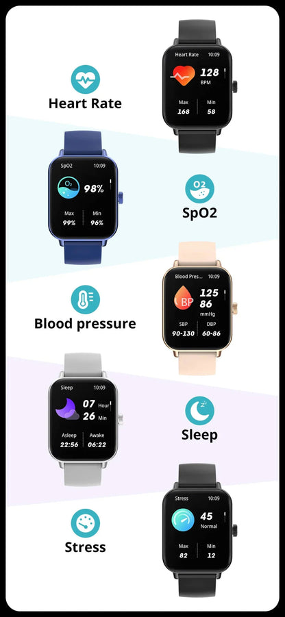 Smart Watch 1.9" Screen | Heart Rate & Health Monitor | Bluetooth ColMi official store