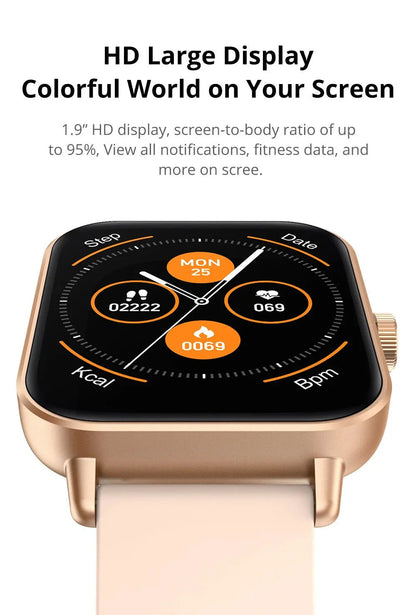 Smart Watch 1.9" Screen | Heart Rate & Health Monitor | Bluetooth ColMi official store