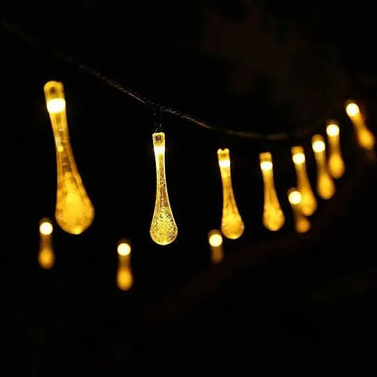 Dew Droplets 20 LED Solar Lights Falling Like Dew Salmon Lucky