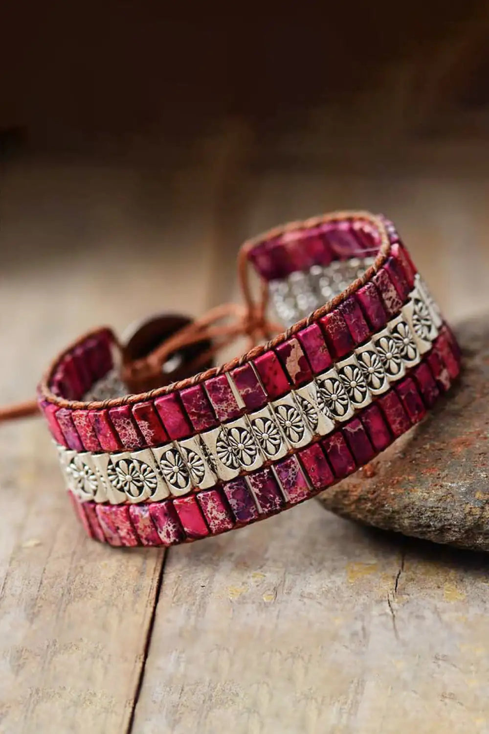 View details for Handmade Triple Layer Natural Stone Bracelet Handmade Triple Layer Natural Stone Bracelet