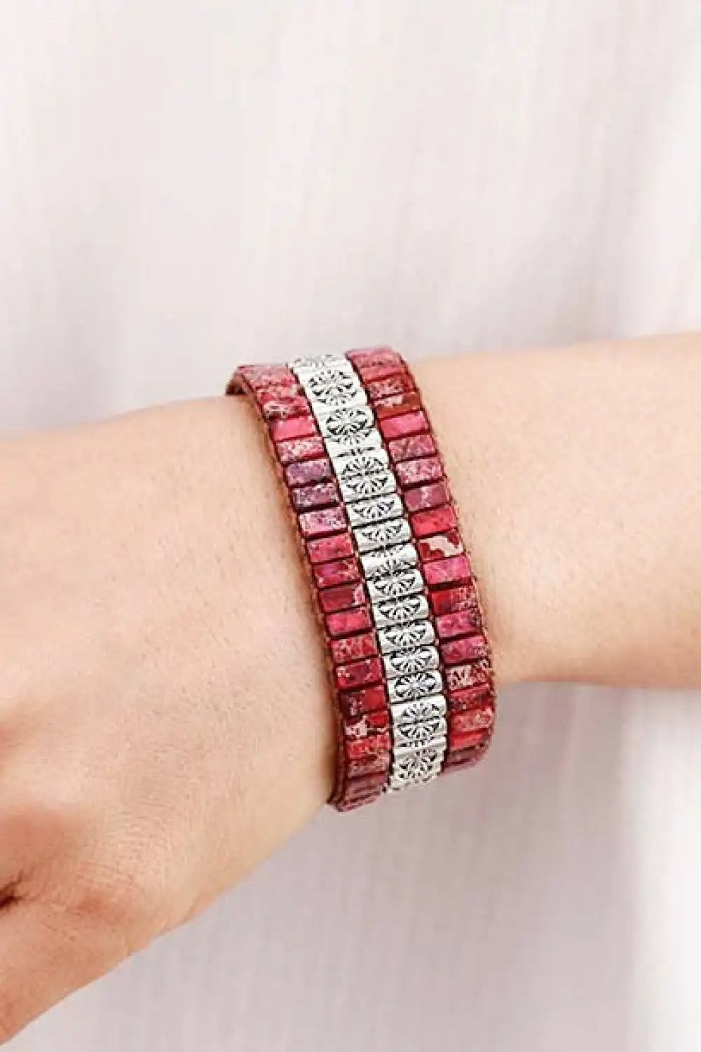 View details for Handmade Triple Layer Natural Stone Bracelet Handmade Triple Layer Natural Stone Bracelet